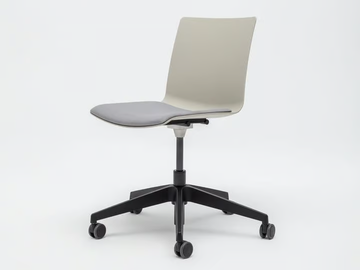 SHILA - Height-adjustable plastic chair with 5-spoke base with integrated cushion by Mdd - view 3