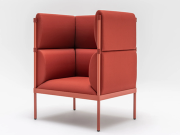 STILT - Fabric armchair high-back by Mdd - view 2