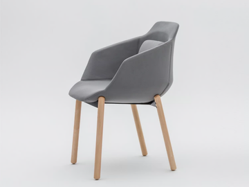 ULTRA P8 - Fabric chair with armrests by Mdd - view 2