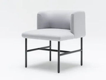 AGORA - Upholstered fabric easy chair by Mdd - view 2