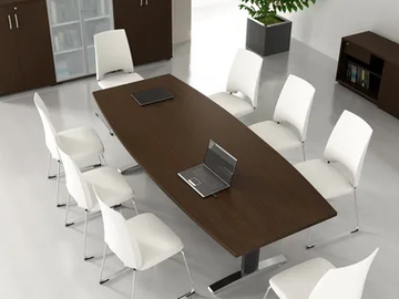 ERGONOMIC MASTER - Oval wooden meeting table by Mdd - view 2