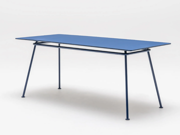 NEW SCHOOL - Rectangular metal dining table by Mdd - view 2