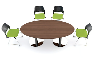 DISC BASE - Oval meeting table by Mdd - view 3