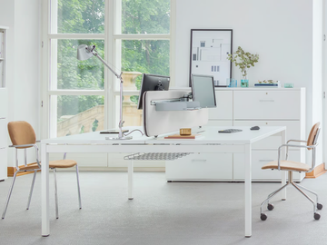OGI_Y - Multiple workstation desk with sound absorbing screens by Mdd - view 2