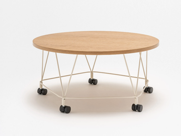 PENTAL - Wooden coffee table with castors by Mdd - view 2