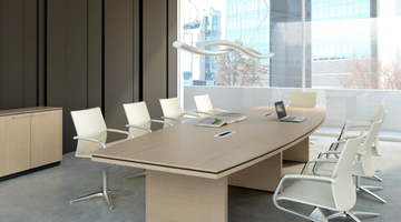 STATUS - Rectangular melamine-faced chipboard meeting table by Mdd - view 3