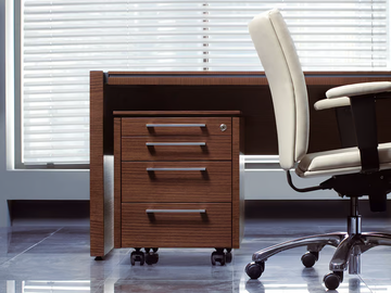 STATUS - Melamine-faced chipboard office drawer unit with castors by Mdd - view 2