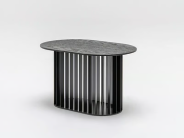 ROLL - Low oval MDF coffee table by Mdd - view 2