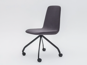 ULTI P7KM, P7MT - Trestle-based fabric chair with castors by Mdd - view 2