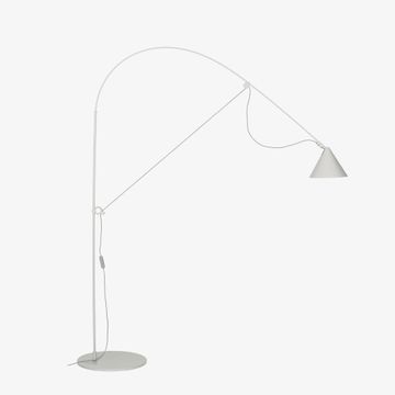 AYNO L Floor Lamp, silk grey – Stefan Diez by Midgard Licht