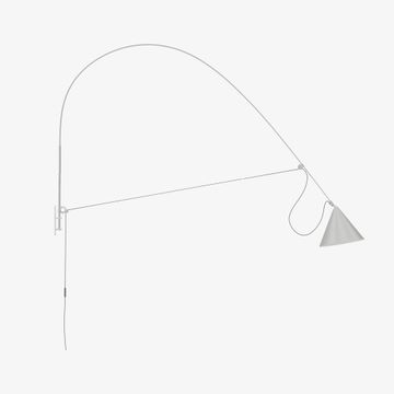 AYNO XL Wall Lamp, silk grey – Stefan Diez by Midgard Licht