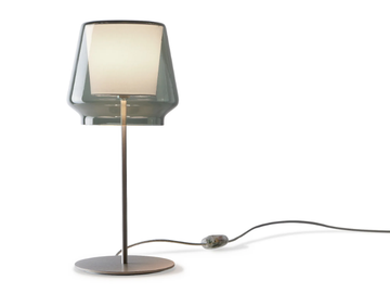 ALEVE - Glass and aluminium table lamp by Millelumen - view 2