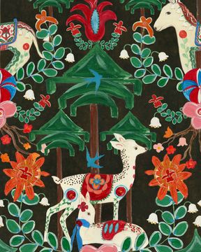 A WOODLAND TALE Anthracite Wallpaper by Mind The Gap - view 7