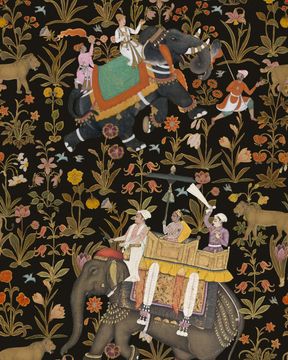 HINDUSTAN Anthracite Wallpaper by Mind The Gap - view 7