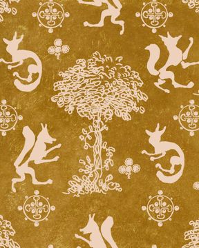 THE SILLY FOX Denim Wallpaper by Mind The Gap - view 9