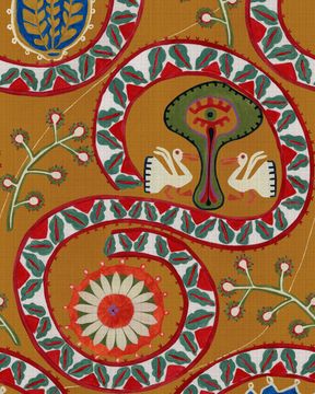 TWO STORKS Anthracite Wallpaper by Mind The Gap - view 9