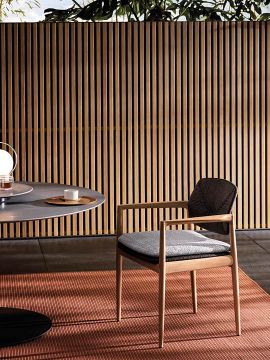 Yoko "Cord" Outdoor Dining by Minotti - view 9