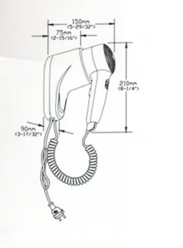 TRICKY DRYER - Electrical hairdryer for hotels _ mo-el by Mo El - view 3