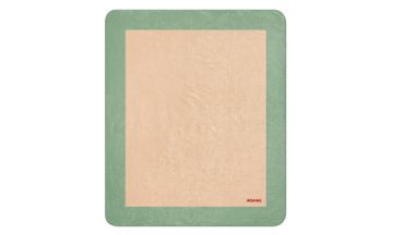 Boreal Blanket Aquamarine/Beige Framed by Moanne