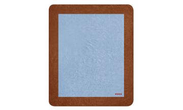Boreal Blanket Brown/Light Blue Framed by Moanne