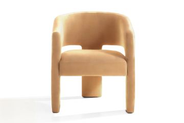 Calma Armchair Creme Velvet by Moanne
