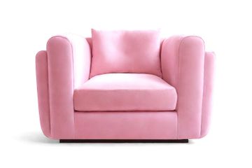 Desafío Club Chair Pink Velvet by Moanne
