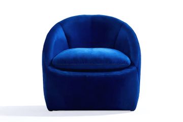 Quimera Armchair Blue Velvet by Moanne
