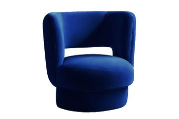 Ritual Armchair Blue Velvet by Moanne