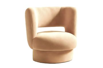 Ritual Armchair Creme Velvet by Moanne