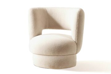 Ritual Armchair White Bouclé by Moanne