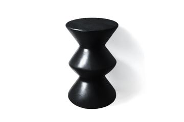Vibrante SideTable/Stool Solid Dark Wenge Wood by Moanne