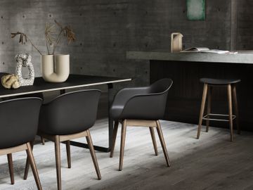 Fiber Counter Stool Wood Base - 65 cm / 25.6" by Muuto - view 5