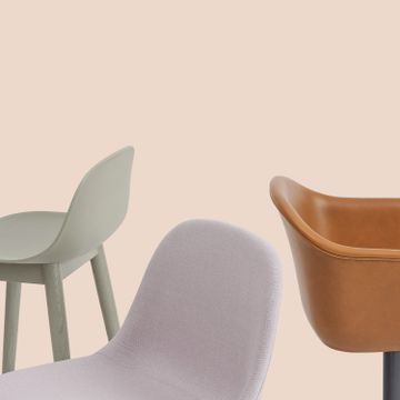 Fiber Counter Stool Wood Base - 65 cm / 25.6" by Muuto - view 6