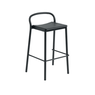 Linear Steel Bar Stool 75 cm / 29.5" by Muuto - view 2
