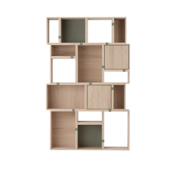 Stacked Storage System Bookshelves by Muuto - view 2