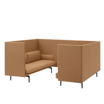 Outline Highback Cabin 100 3-Seater by Muuto