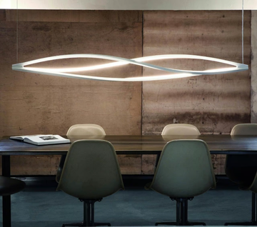 IN THE WIND HORIZONTAL - LED extruded aluminium pendant lamp by Nemo - view 3