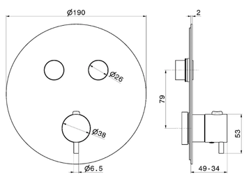 X-STEEL 316 - Recessed stainless steel shower mixer with diverter by Newform - view 3