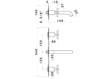 BLINK - Washbasin tap by Newform - view 3