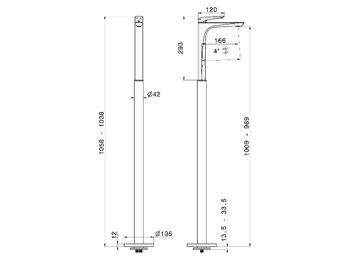 DELTA ZERO 72218E - Washbasin tap by Newform - view 3