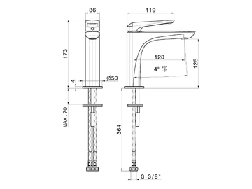 DELTA ZERO 72212 - Washbasin tap by Newform - view 3