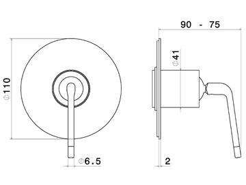 O'RAMA - One way out single lever concealed mixer by Newform - view 3