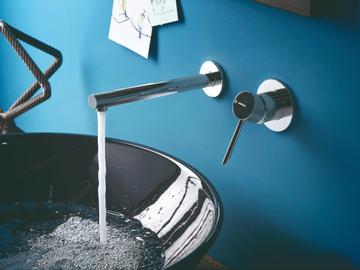 MINI-X - Wall-mounted single handle washbasin mixer by Newform - view 2