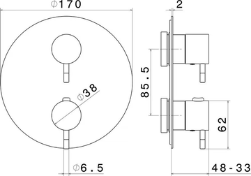 O'RAMA - Thermostatic shower tap by Newform - view 3