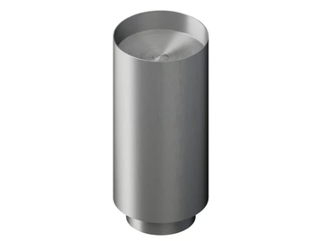 SOLO STEEL 72302X - Freestanding round stainless steel washbasin by Newform - view 2