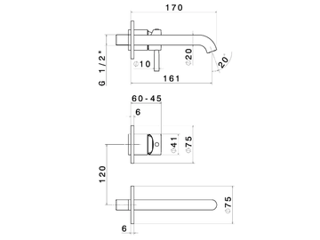 BLINK 70828E - Washbasin tap by Newform - view 3