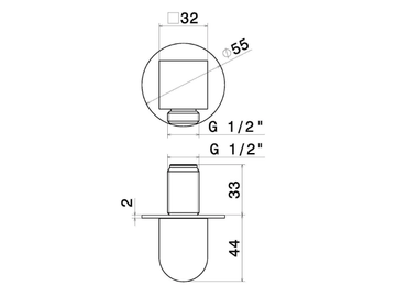 O'RAMA 68499 - Wall elbow by Newform - view 3