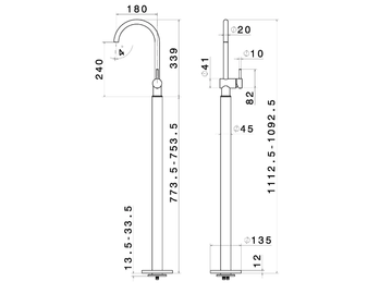 BLINK 70818E - Washbasin tap by Newform - view 3