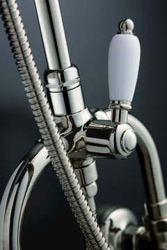 DAYTIME - Wall-mounted shower panel with diverter with hand shower by Newform - view 3