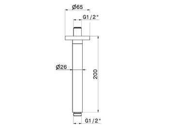 27671 - Ceiling mounted shower arm by Newform - view 3